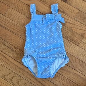 Janie and Jack Blue Polka Dot Swimsuit